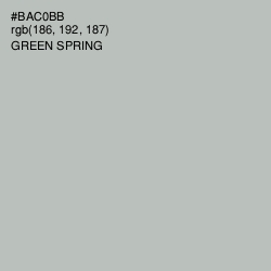 #BAC0BB - Green Spring Color Image